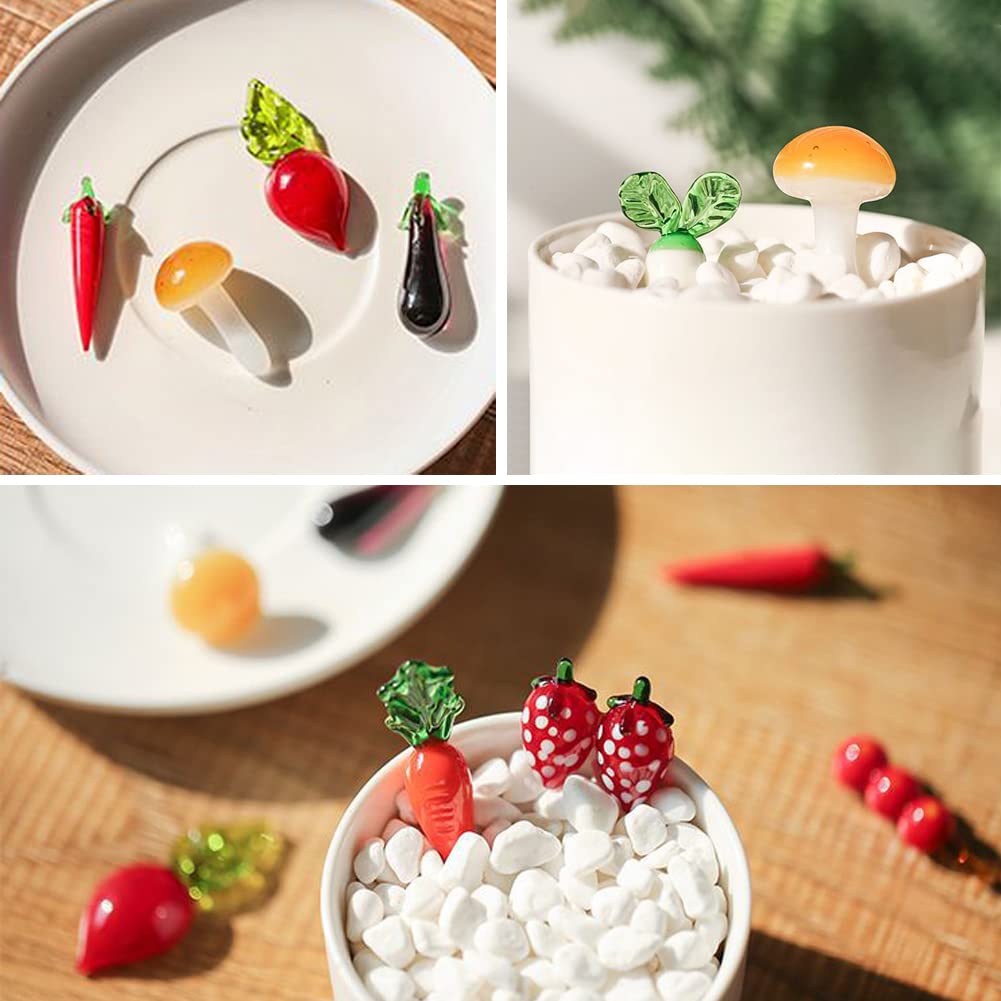 Amazon.co.jp: HIGHAWKガラス 飾り インテリア 置物 野菜