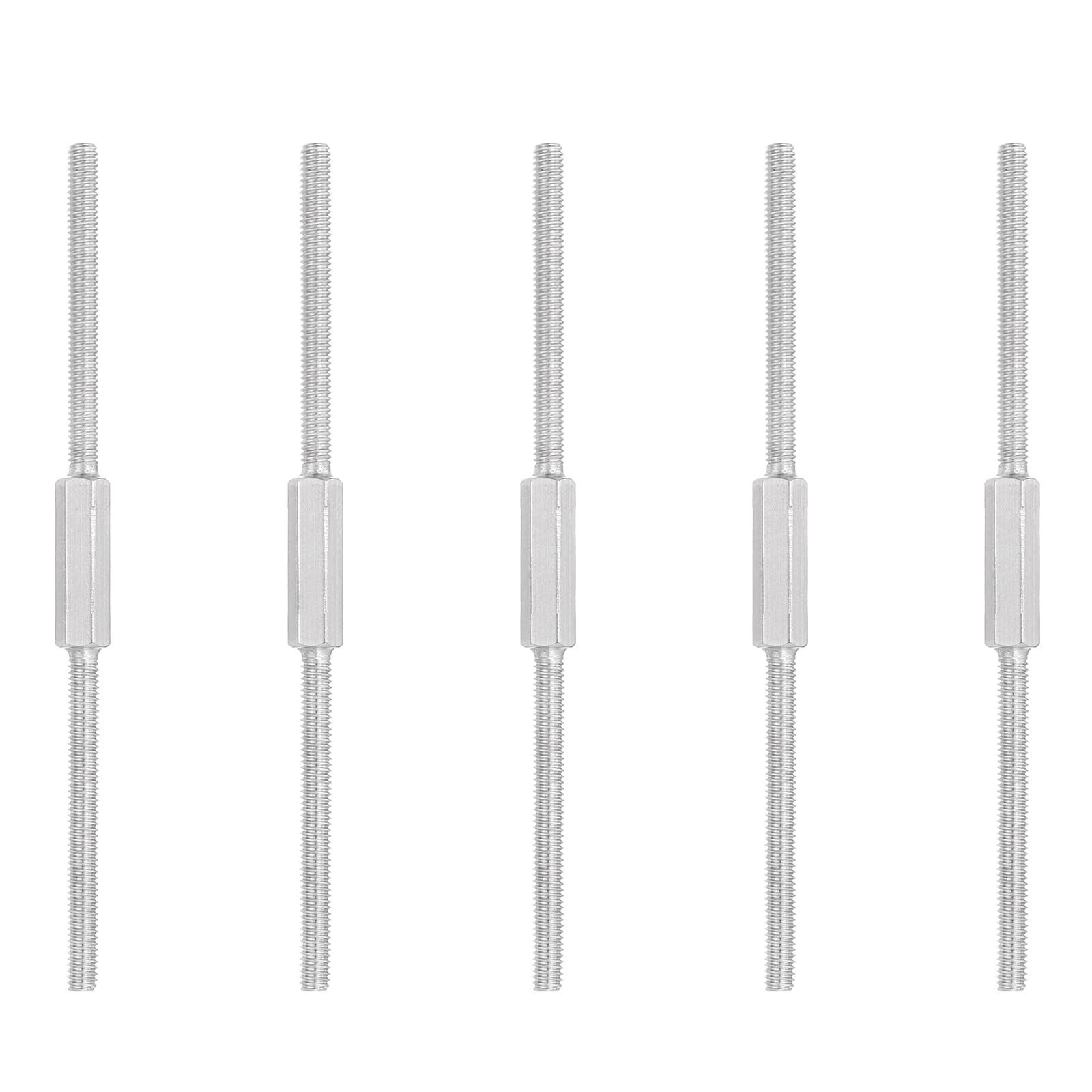 PATIKIL M4x100mm Double End Threaded Stud Screw