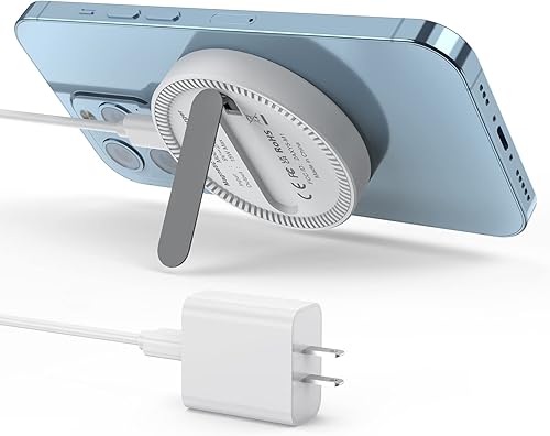 Miniatura 29 de Cargador inalámbrico, soporte de carga inalámbrica rápida de 15 W [adaptador incluido], compatible con iPhone 15 14 13 12 11 Pro Max XS XR X 8
