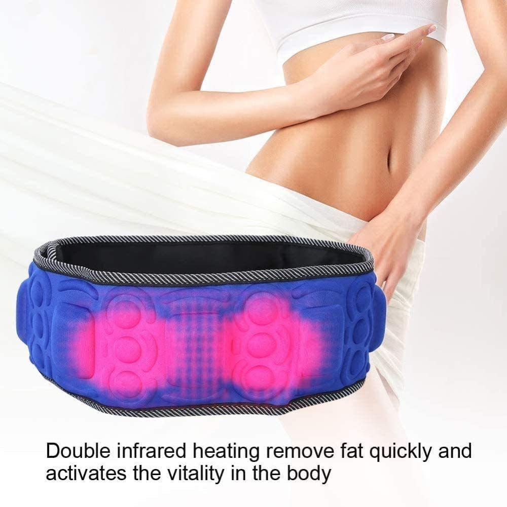 Cinturón Adelgazante Inalámbrico para Cuerpo, Entrenador Vibración Eléctrica para Cintura Cintura Adelgazante para Sauna con Masaje Magnético Y Calefacción
