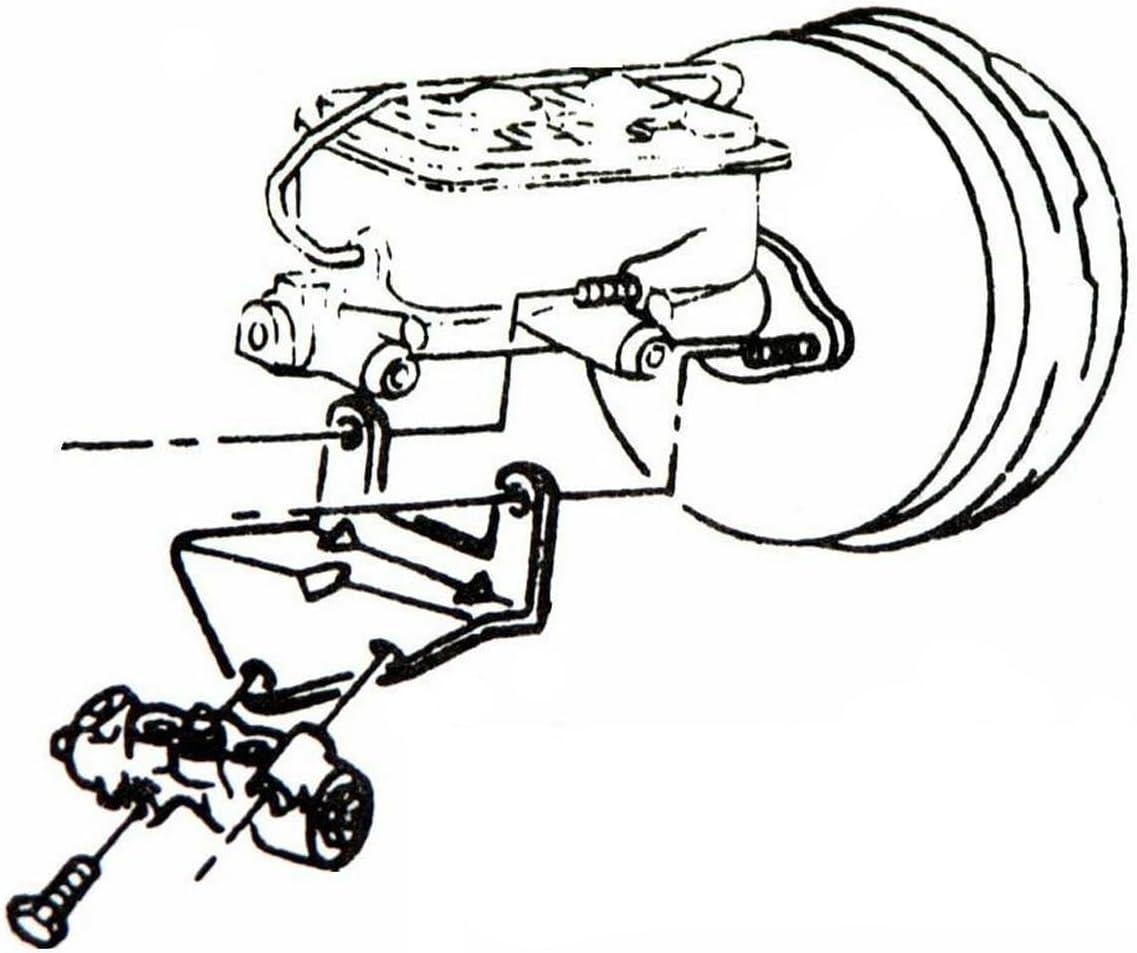 Inline Tube Compatible with 1971-81 GM F-Body 1971-74 X-Body Proportioning Valve Mounting Bracket 1pc