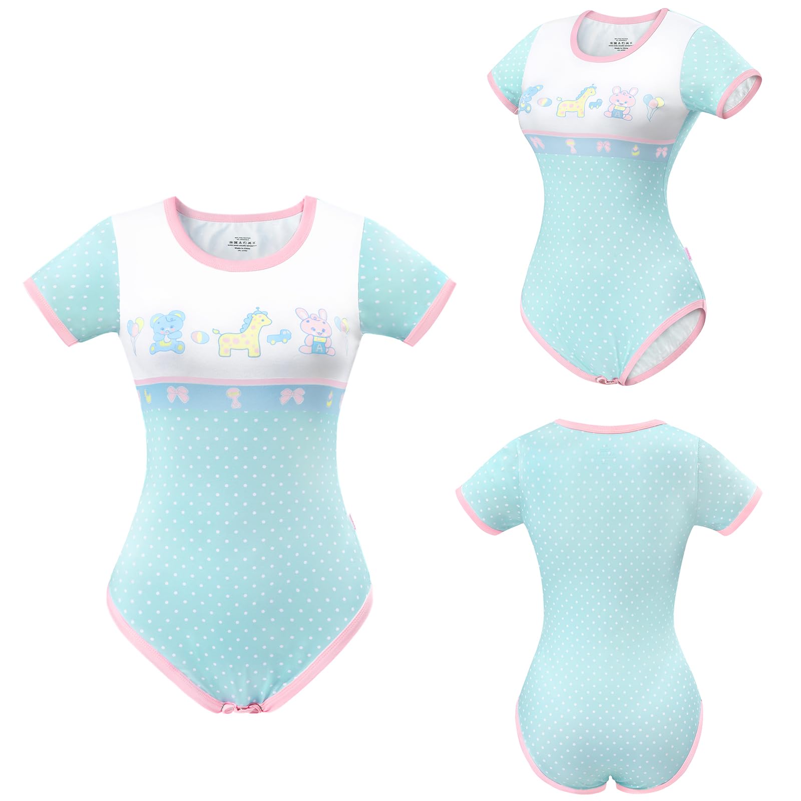 LittleForBig Pagliaccetto seta Onesie Pigiama Body - Baby Parade Vintage Pagliaccetto