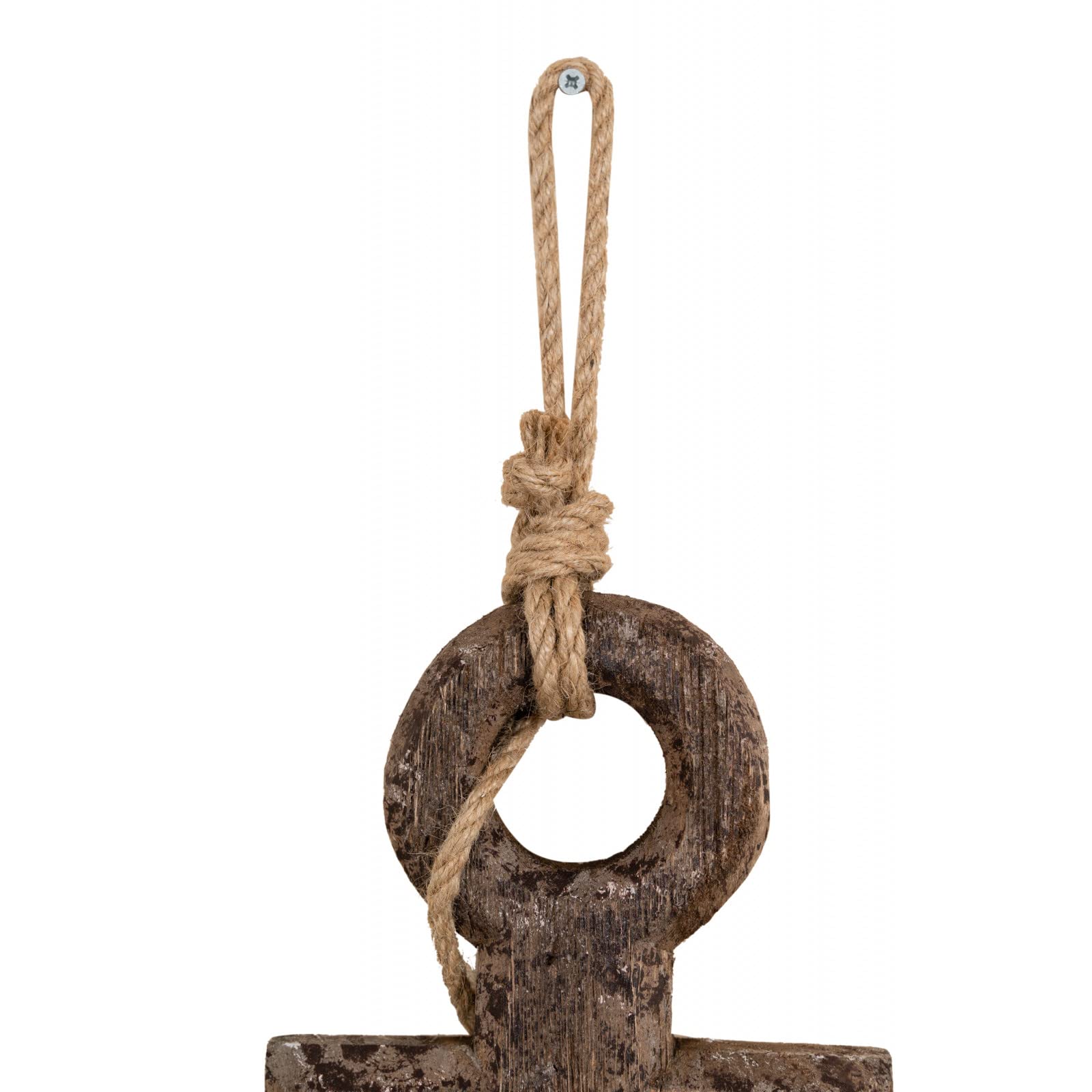 Biscottini Appendiabiti da parete 52x7x42 cm | Attaccapanni da muro ad ancora | 3 ganci appendiabiti in ferro | Appendiabiti ingresso