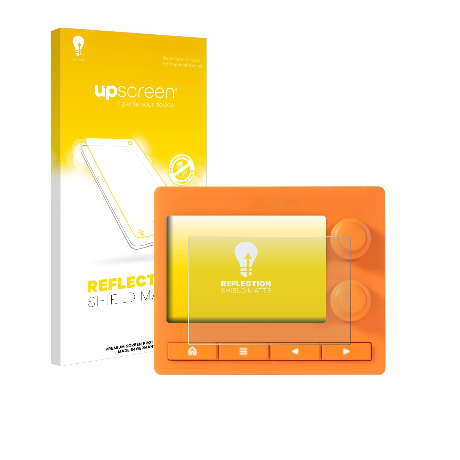 upscreen Anti-Glare Screen Protector compatible with 1010 Music Nanobox Tangerine – Protection Film Matte