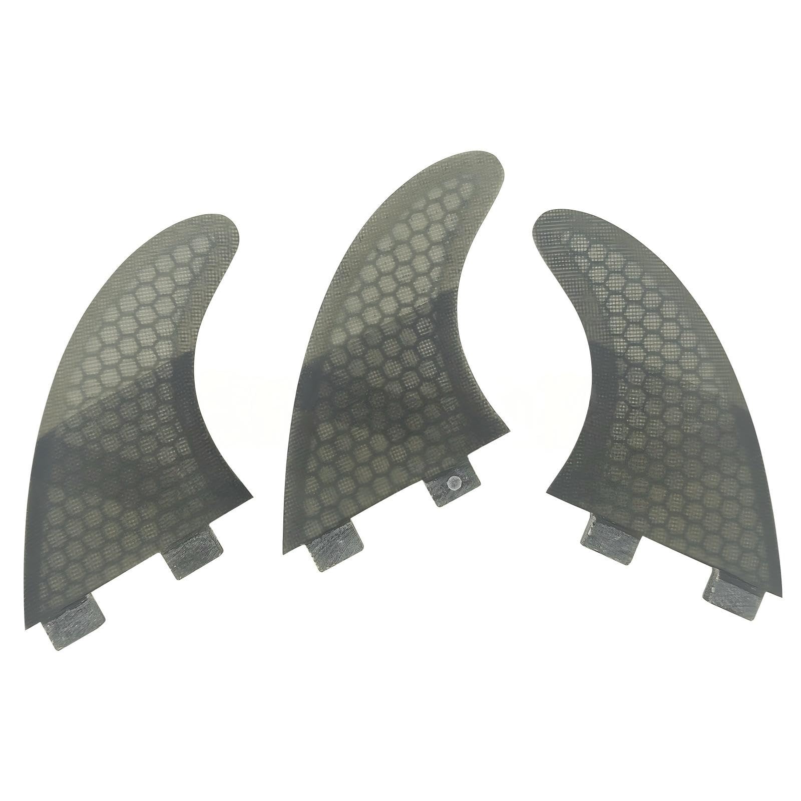 Mkhqst Grey Surfboard Fin L/M Tri Sets Surfboard Fins Honeycomb Fiberglass Double Tabs 1 Surfing