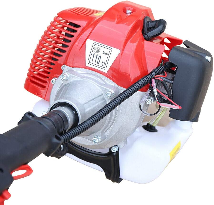 Pole Saw 42.7CC 2 Stroke Cordless Chainsaw Pruner Reach 11.2FT & Extension Automatic Chain Oiler 12" Blade Powerful (A)