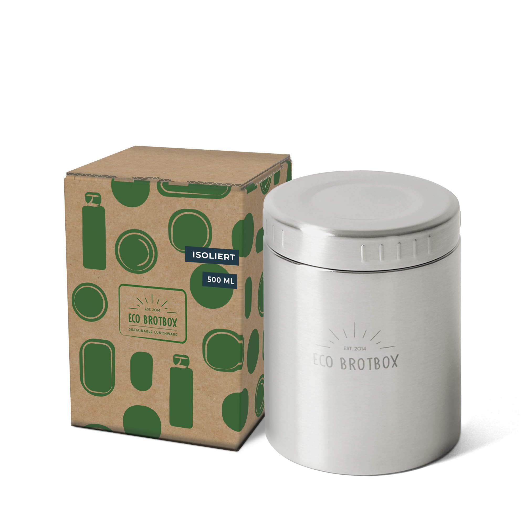 BO+| Thermobehälter für Essen BPA frei - Warmhaltebehälter aus Edelstahl auslaufsicher - Wärmebehälter für Speisen - Lunchbox Thermo 0,5L