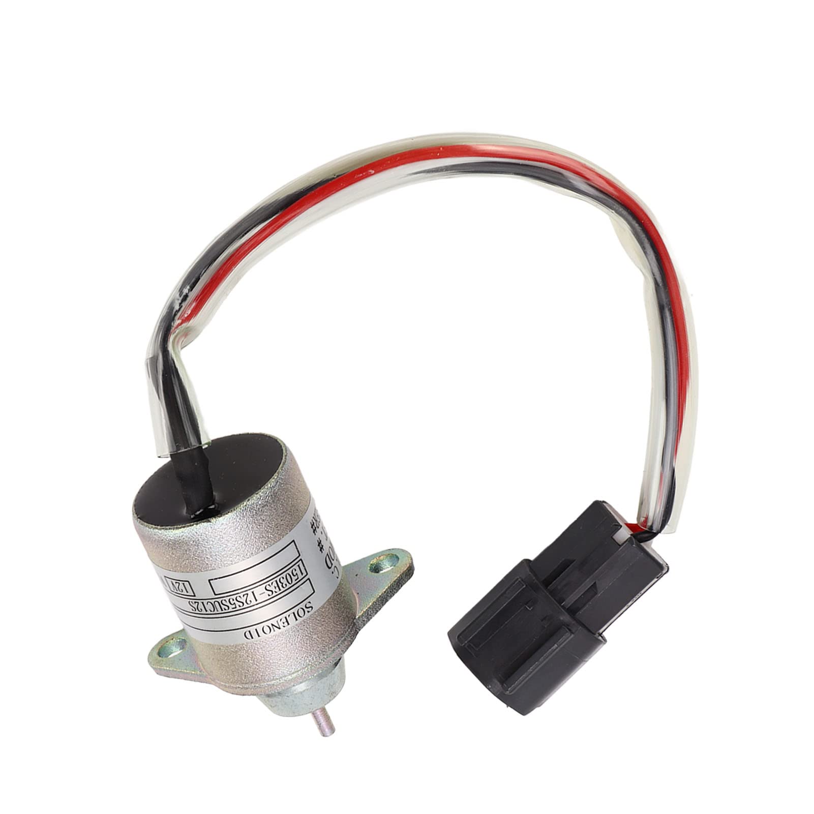 Solenoide di spegnimento, durevole 119233‑77931 Solido 12 V Professionale in metallo per motore