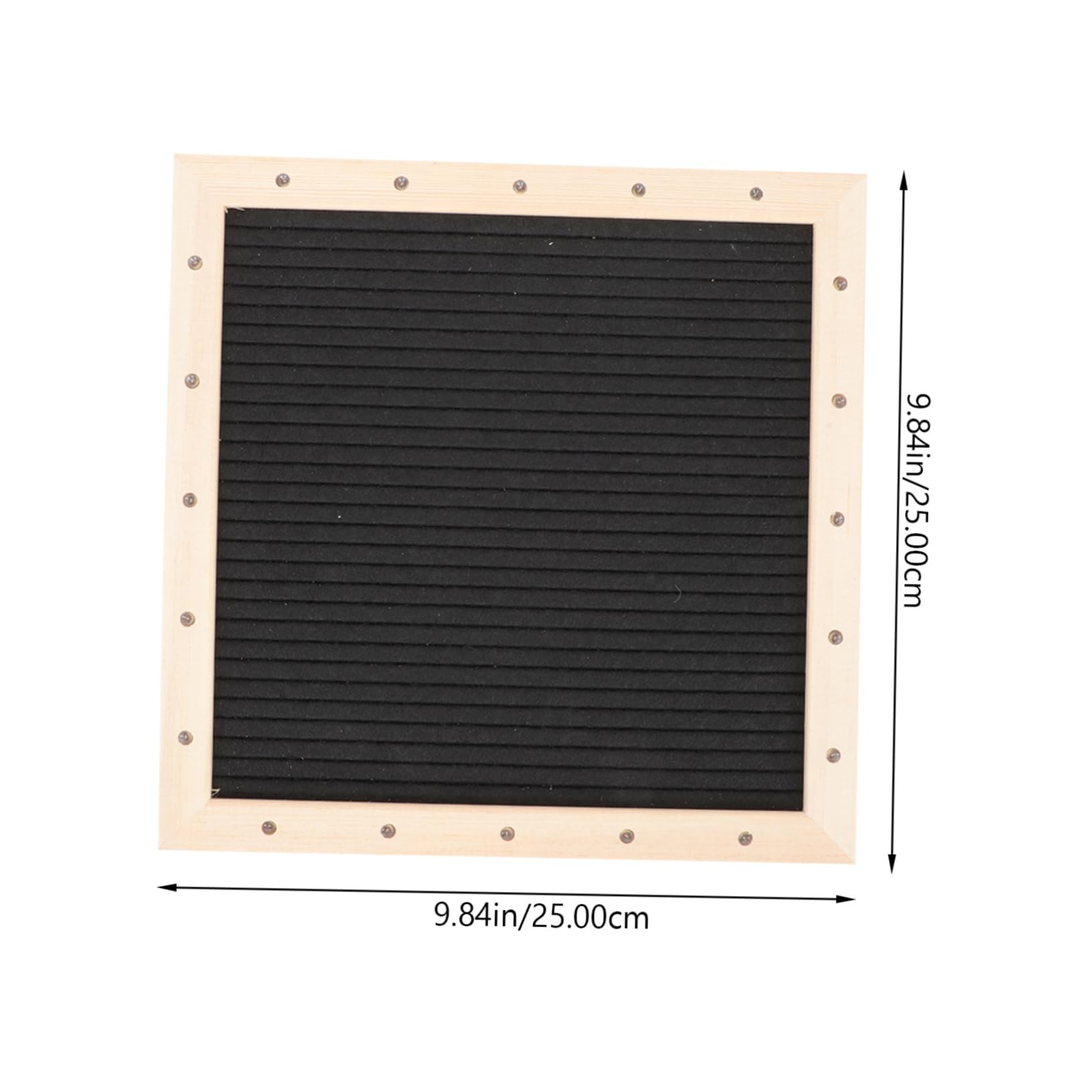 Holz Nachrichtentafel mit LED Licht, Filzbrett, 1 Satz, Schwarz