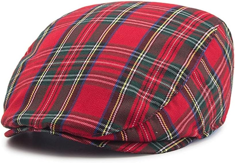 Men Beret Hat Real Leather Flat Cap Sheepskin Autumn Winter Male Brown Adjustable Mens Caps