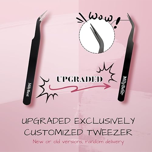 Miniatura 2 de MilyBest Kit de pestañas individuales, racimos de pestañas, pegamento de pestañas para unir y sellar, impermeable, 144 piezas de pestañas en racimo