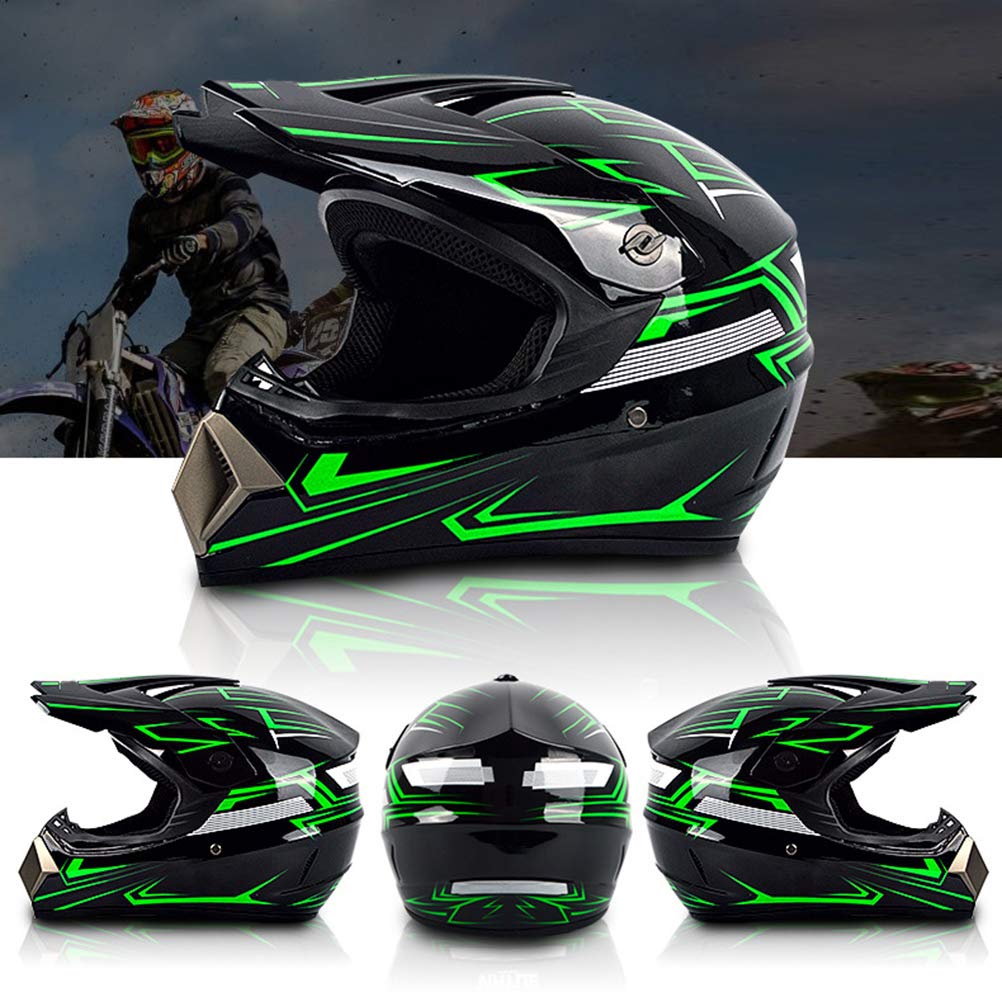 Kask ochronny Kask profesjonalny do motocrossu Kask Motocross Dirt Bike Offroad Kask motocyklowy Zestaw kasków Pełnotwarzowy kask MTB z goglami ochronnymi, rękawiczki, osłona twarzy