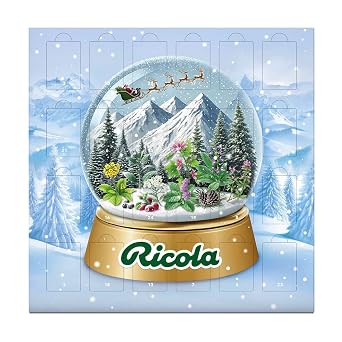 Ricola Advent Calendar 2026 24 Doors Mix of Herb Sweets Sweets Christmas Calendar Suitable for Children and Adults 1 x 360 g