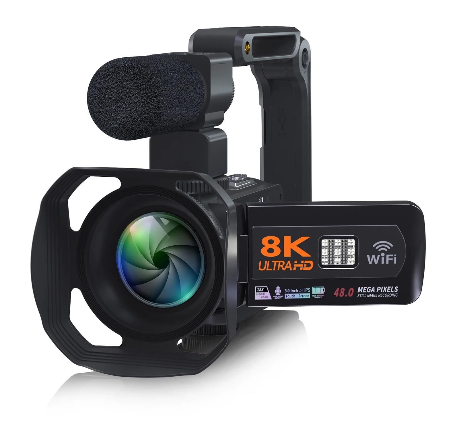 4Kビデオカメラ カムコーダー 48MP ナイトビジョン デジタル