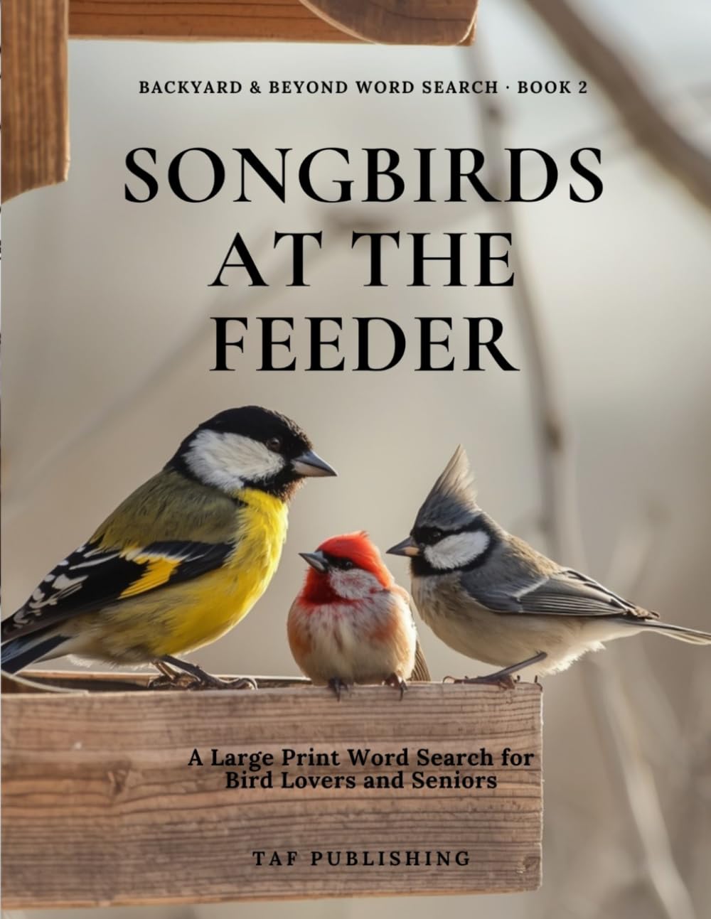 Songbirds at the Feeder: A Large Print Word Search for Bird Lovers and Seniors (Backyard & Beyond Word Search)