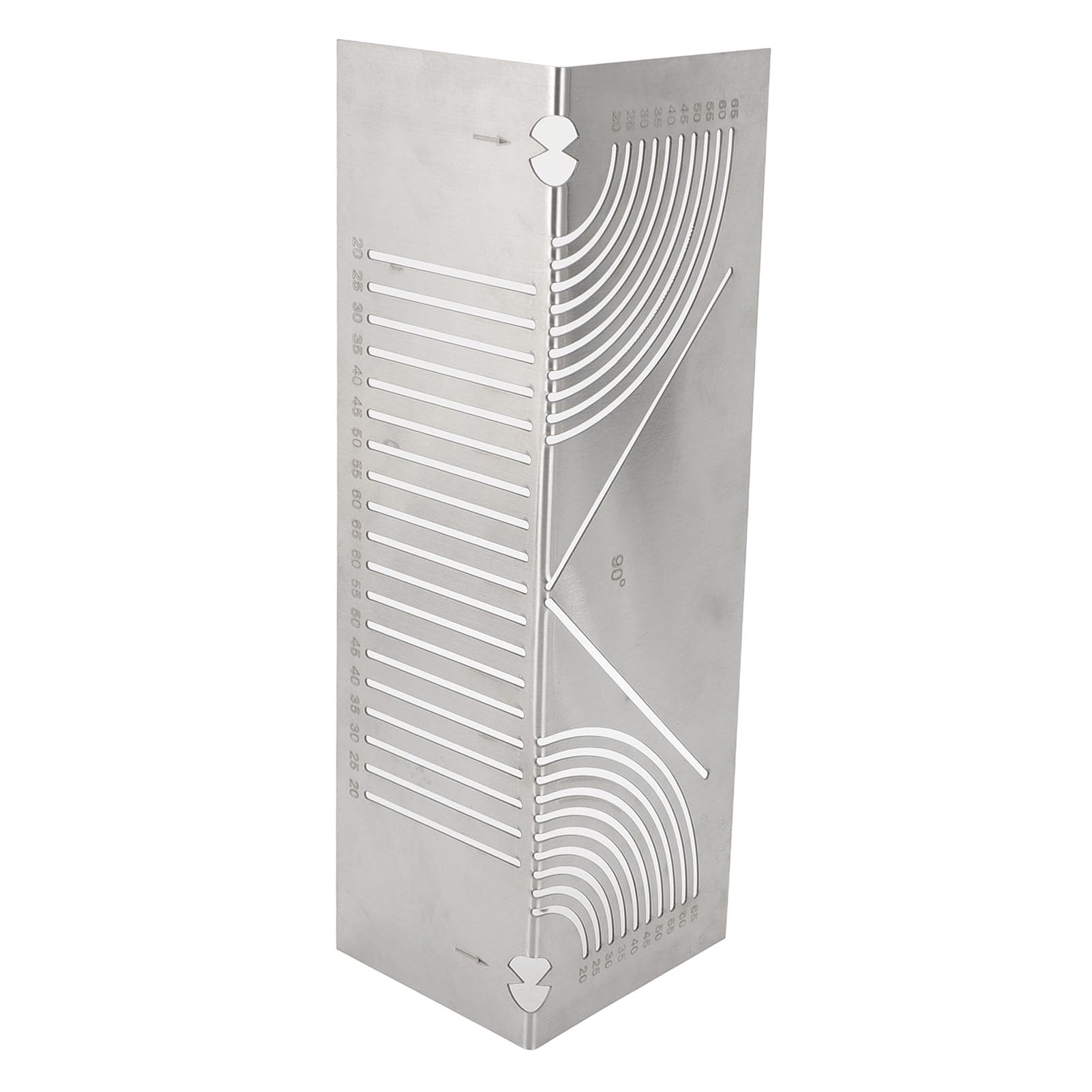 Stainless Steel Arc Marking Tool, Precision Adjustable Welding Square Angle Ruler for Metalworking Engineering and Construction (Small)