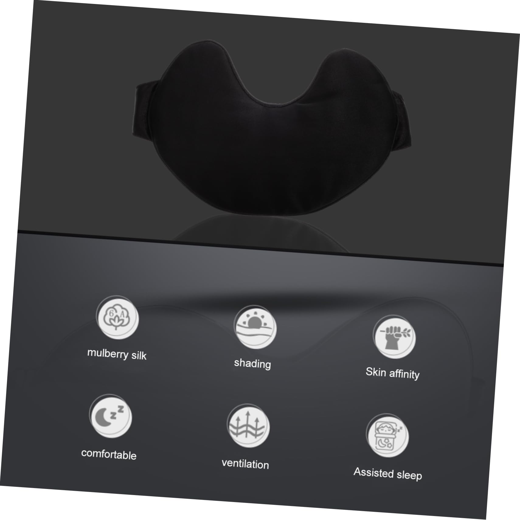 CALLARON Masque de Sommeil Soie pour Yeux Masque de Nuit Occultant Cache-yeux Ajustable Confortable