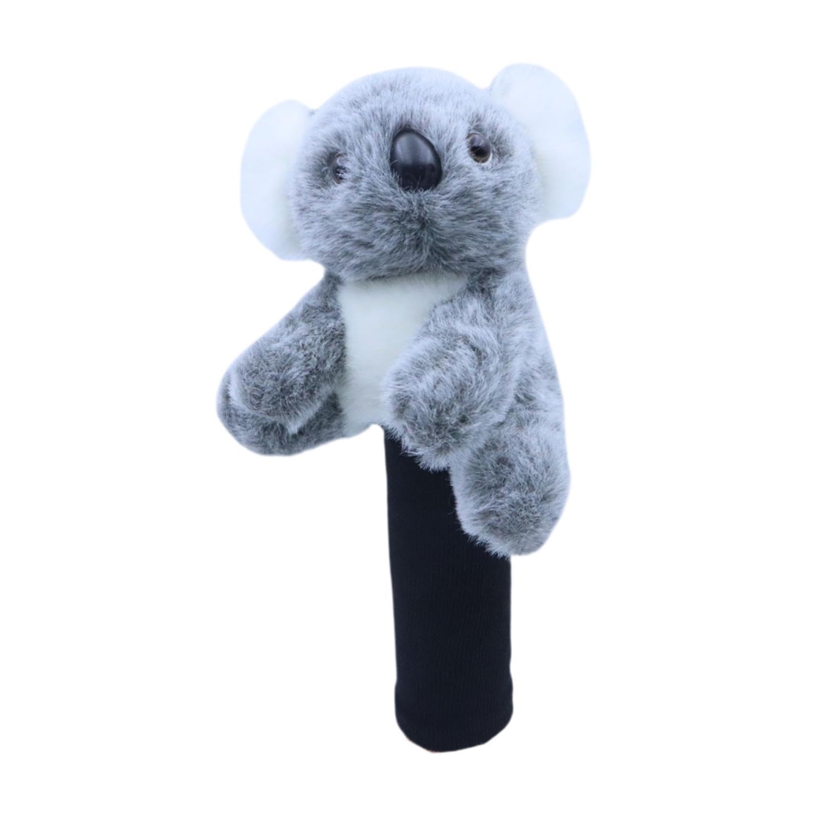 QSTDGVPW Golf Headcover Golf Club Head Cover for Drivers Hybrid,Lightweight,Cute Plush Lovely, Gray