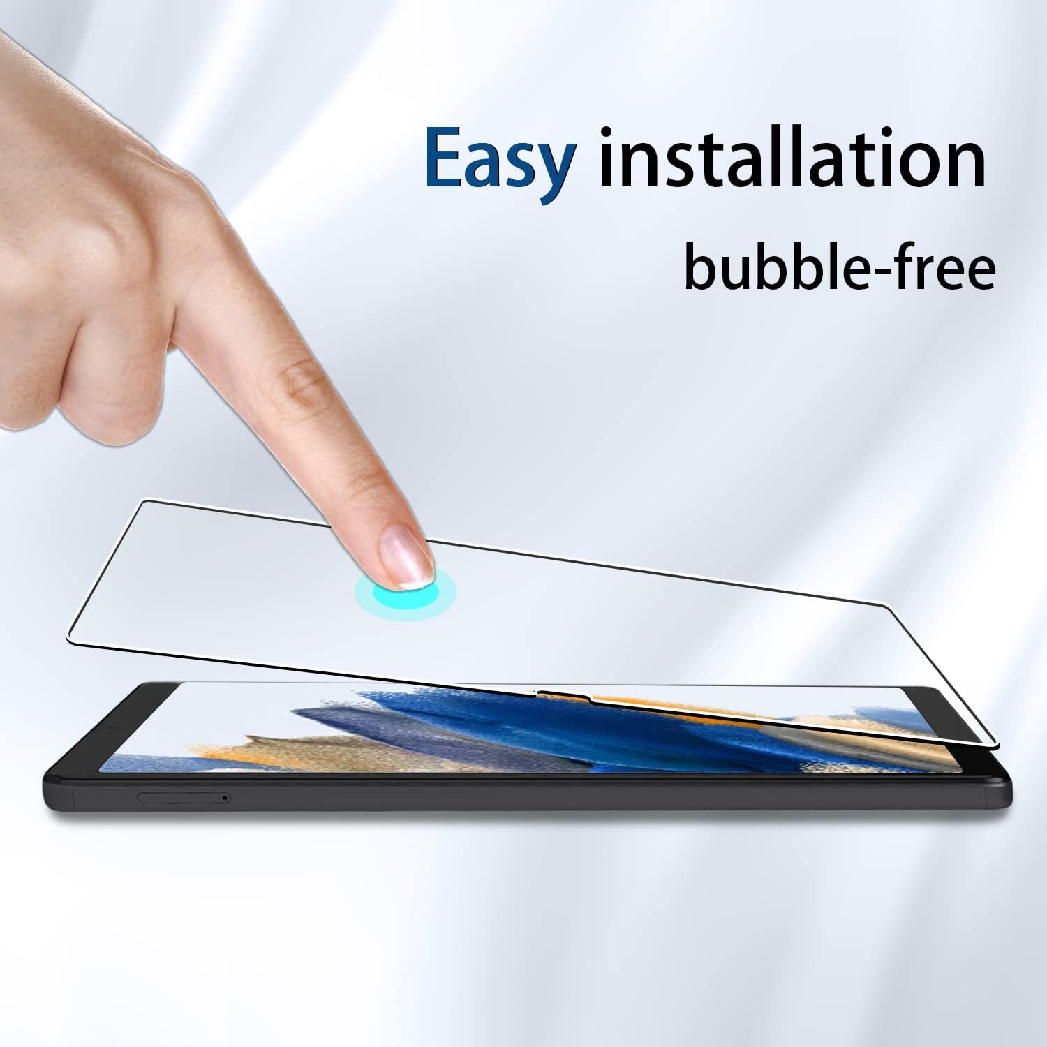 (3 Packs) for Samsung Galaxy Tab A8 Screen Protector,Anti-Scratch 9H Hardness Tempered Glass Compatible with Galaxy Tab A8 10.5 Inch Tablet (SM-X200/X205/X207) : Electronics