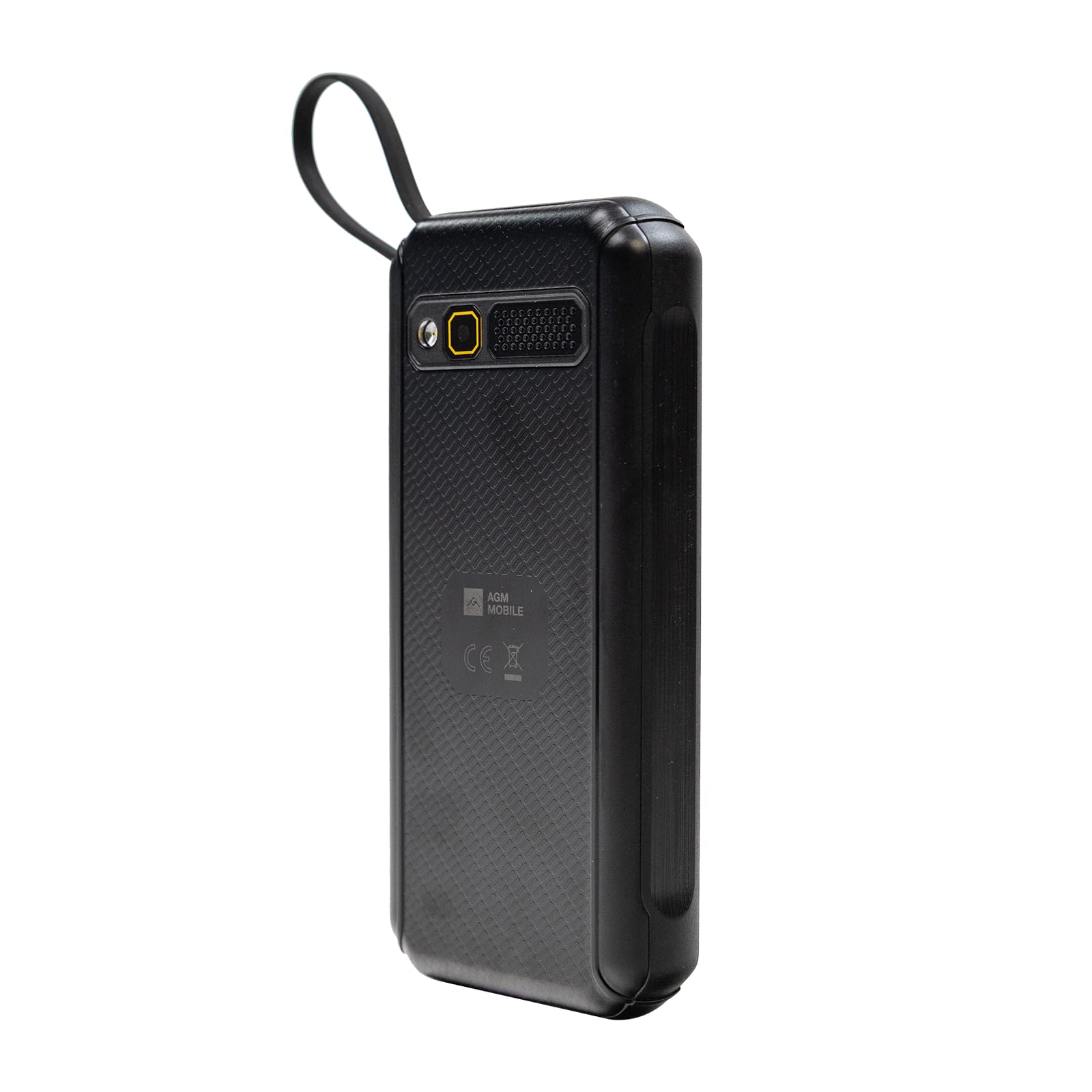 AGM Rugged Feature Phone with Cloud Apps, 4G Dual SIMs T-Mobile, 4000mAh for 7+ Days of Typical Use/D2D Charging/Mobile Hotspot, IP68 & IP69K, Built-in Lanyard Charging Cable/Flashlight for All Ages