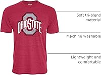 Vista 16 de Blue 84 NCAA - Camiseta de triple mezcla con licencia oficial de la NCAA para hombre, color del equipo icono vintage