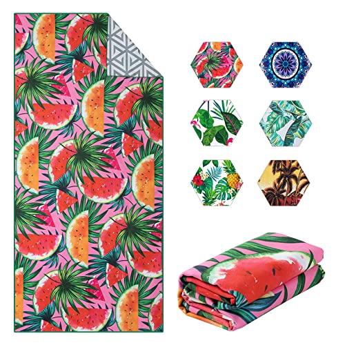 MIMITOOU Microfiber Beach Towels – Quick Fast Dry Sand Proof Super Soft Beach Towel Oversized Compact Blanket (30”x 60”) Sand Free Lightweight Towel for The Swimming MIMITOOU Microfiber Beach Towels – Quick Fast Dry Sand Proof Super Soft Beach Towel Oversized Compact Blanket (30”x 60”) Sand Free Lightweight Towel for The Swimming