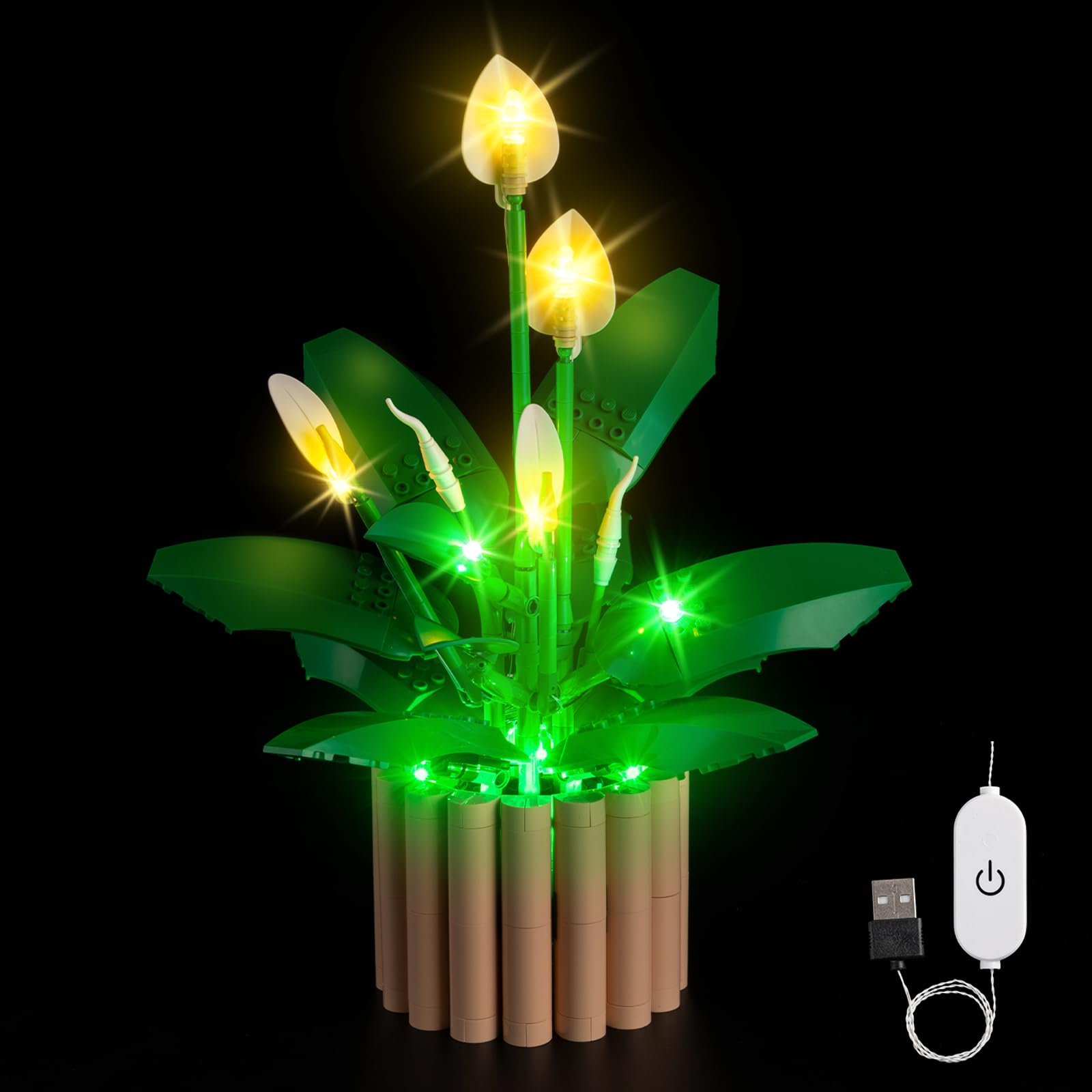 Photo 1 of Kyglaring Light Kit Compatible with Lego Peace Lily 11504 Building Set - Upgraded Touch Control & Dimming (Lights Only, No Model Set)