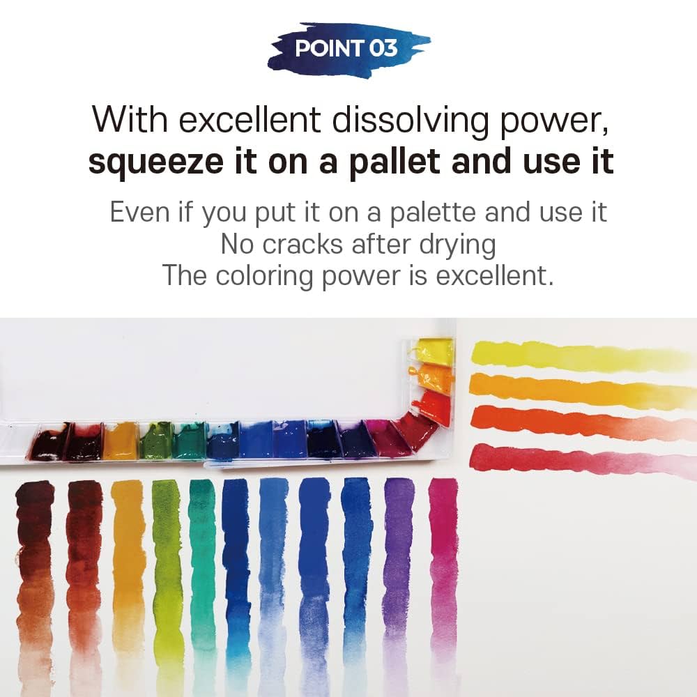 Amazon | ミジェロ チタン級 ガッシュ 水彩絵の具 MWG-1534G 34