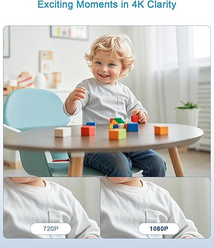Miniatura 4 de Cámara WiFi HD 1080P - Mini cámara de niñera con visión nocturna y detección de movimiento - Cámara de seguridad inalámbrica para interiores y