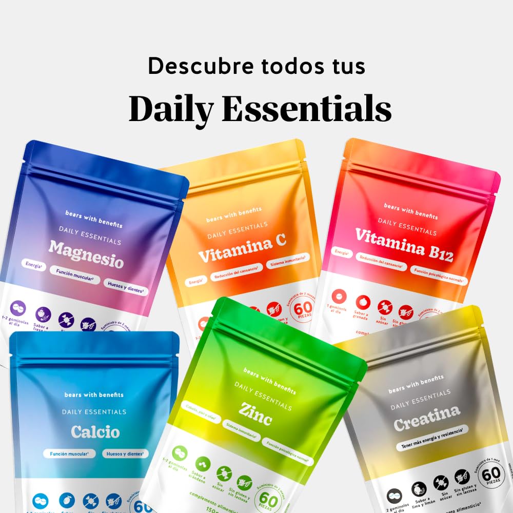 Bears with Benefits - Gominolas Vitamina C 250mg - Inmunidad- 60 unidades