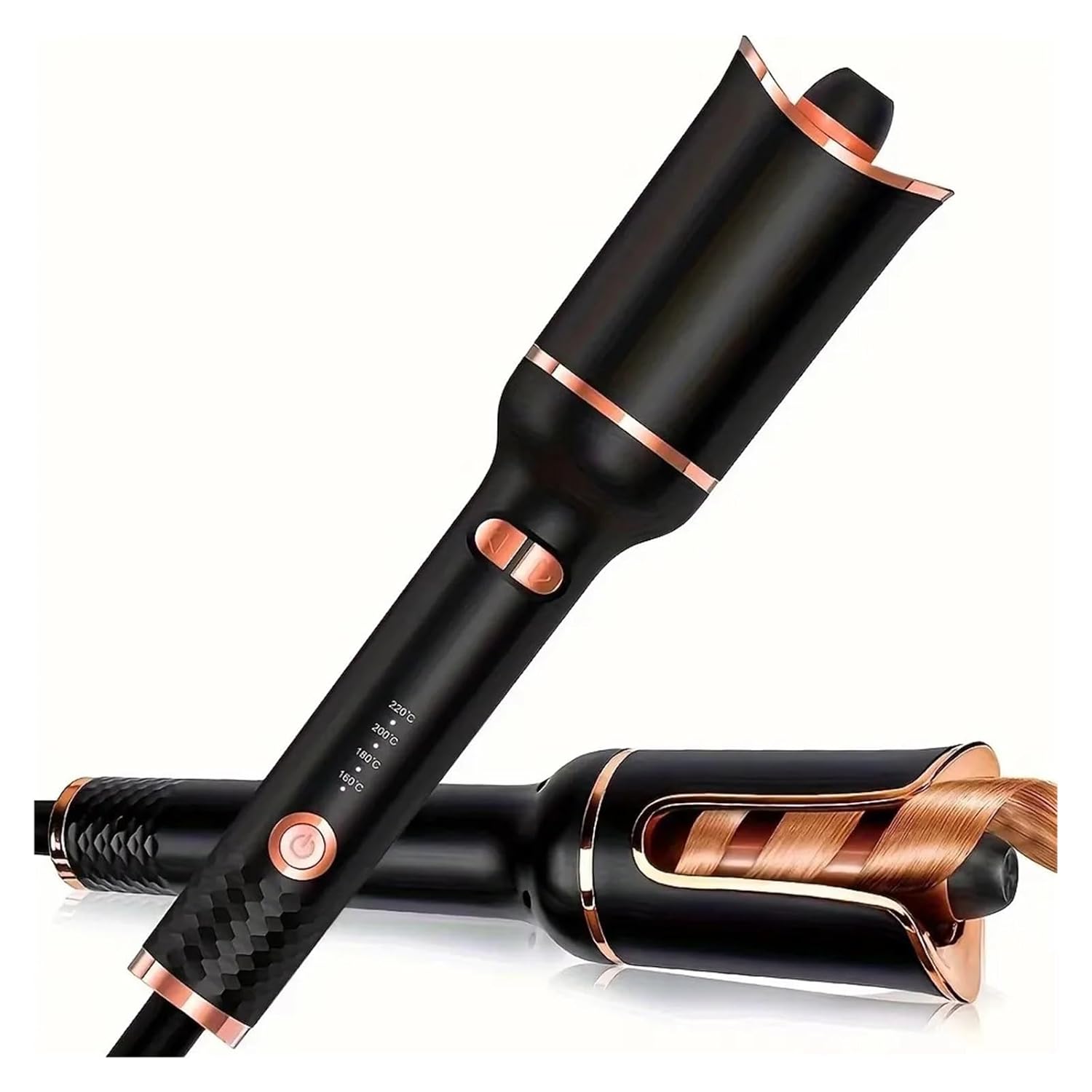 Generic Compatible for Automatic Hair Curler Ceramic Rotating Air Curling Iron for Effortless Curls and Waves UK