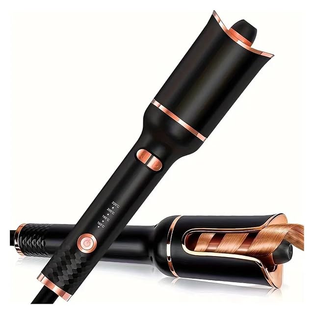 Generic Compatible for Automatic Hair Curler Ceramic Rotating Air Curling Iron for Effortless Curls and Waves UK