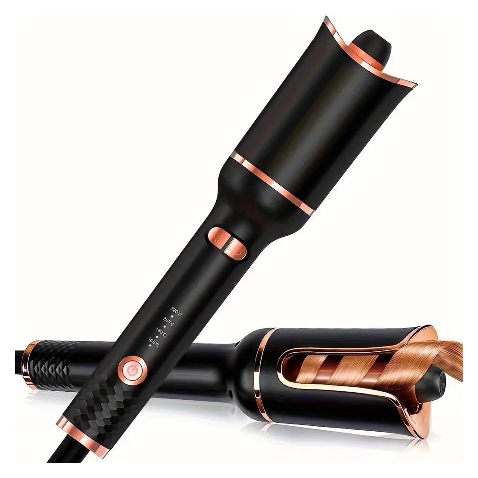 Generic Compatible for Automatic Hair Curler Ceramic Rotating Air Curling Iron for Effortless Curls and Waves UK