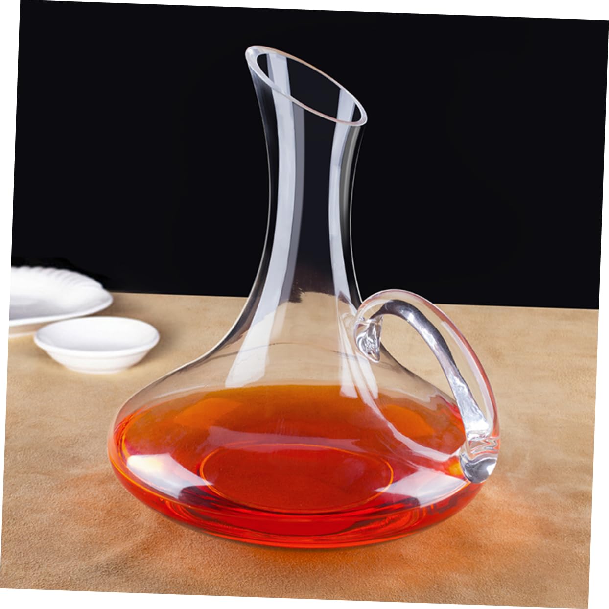 VALICLUD 1pezzi Decanter Per Bevande in Vetro Distributore Whisky Con Design Manubrio Decorazione Per Bar e Regalo