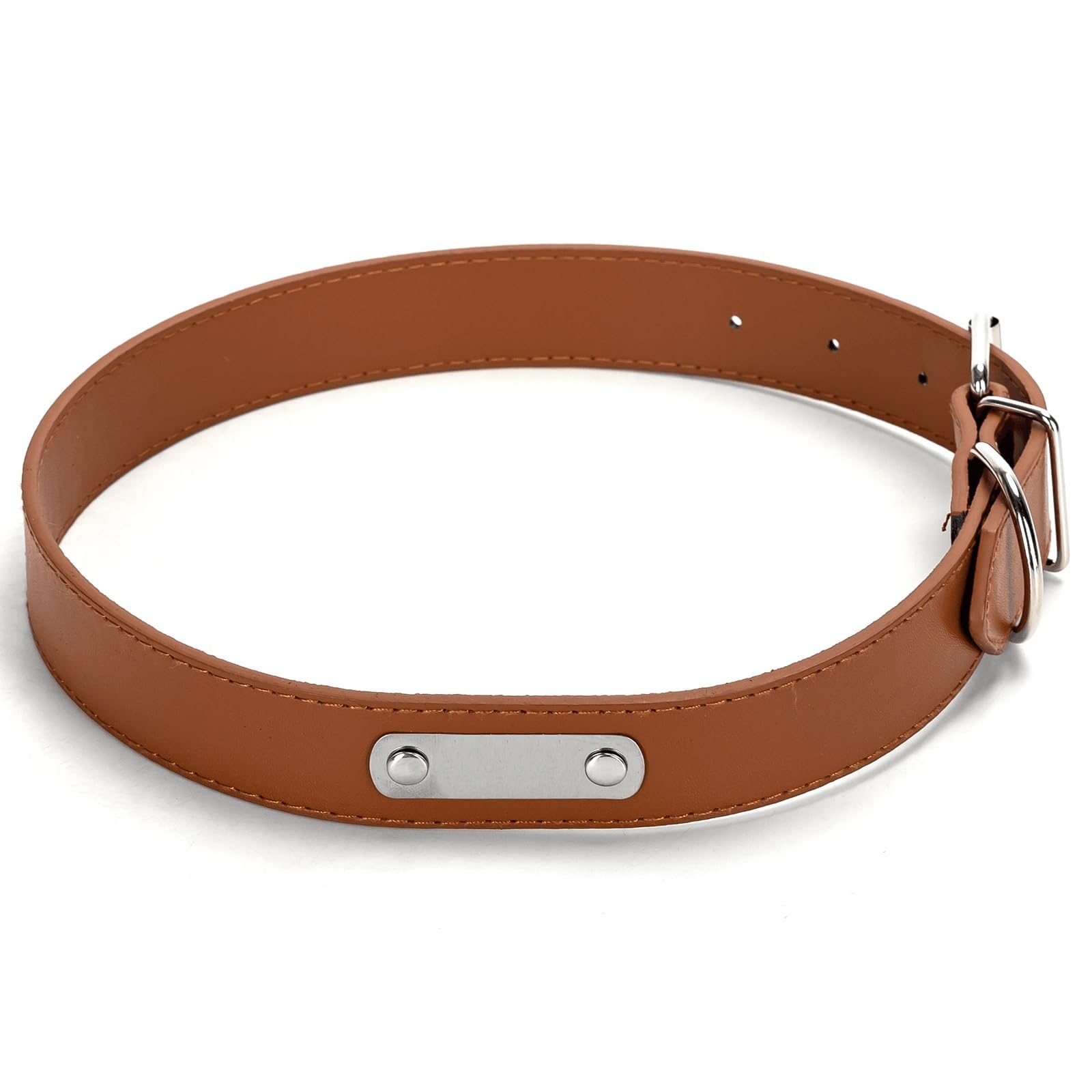 Cat collar made of PU with metal sheet, adjustable and resistant, ideal for identifying and facilitating safe walks - Image 2
