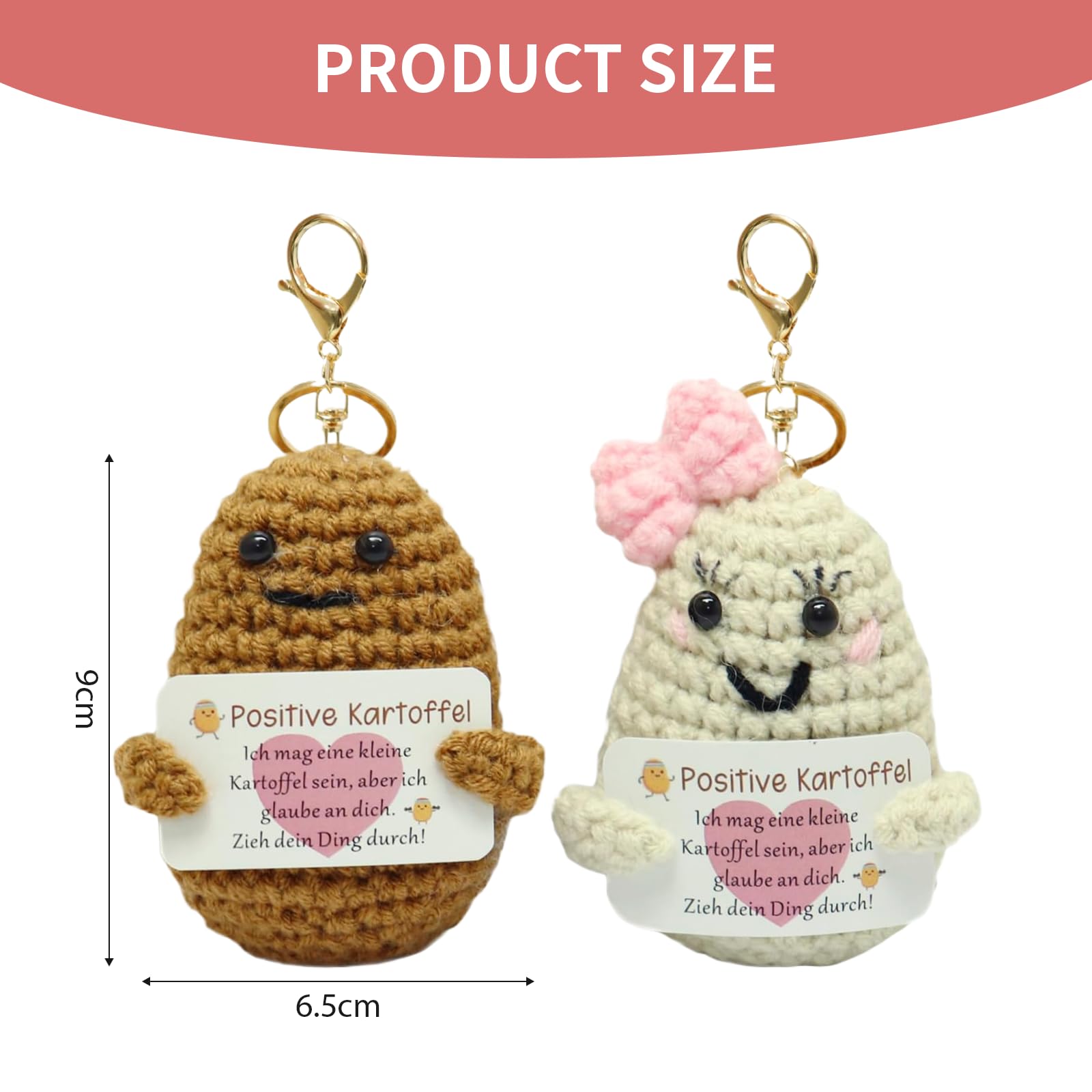 Pocket Hug Glückskartoffel – Motivationsgeschenk Mit Silber Token