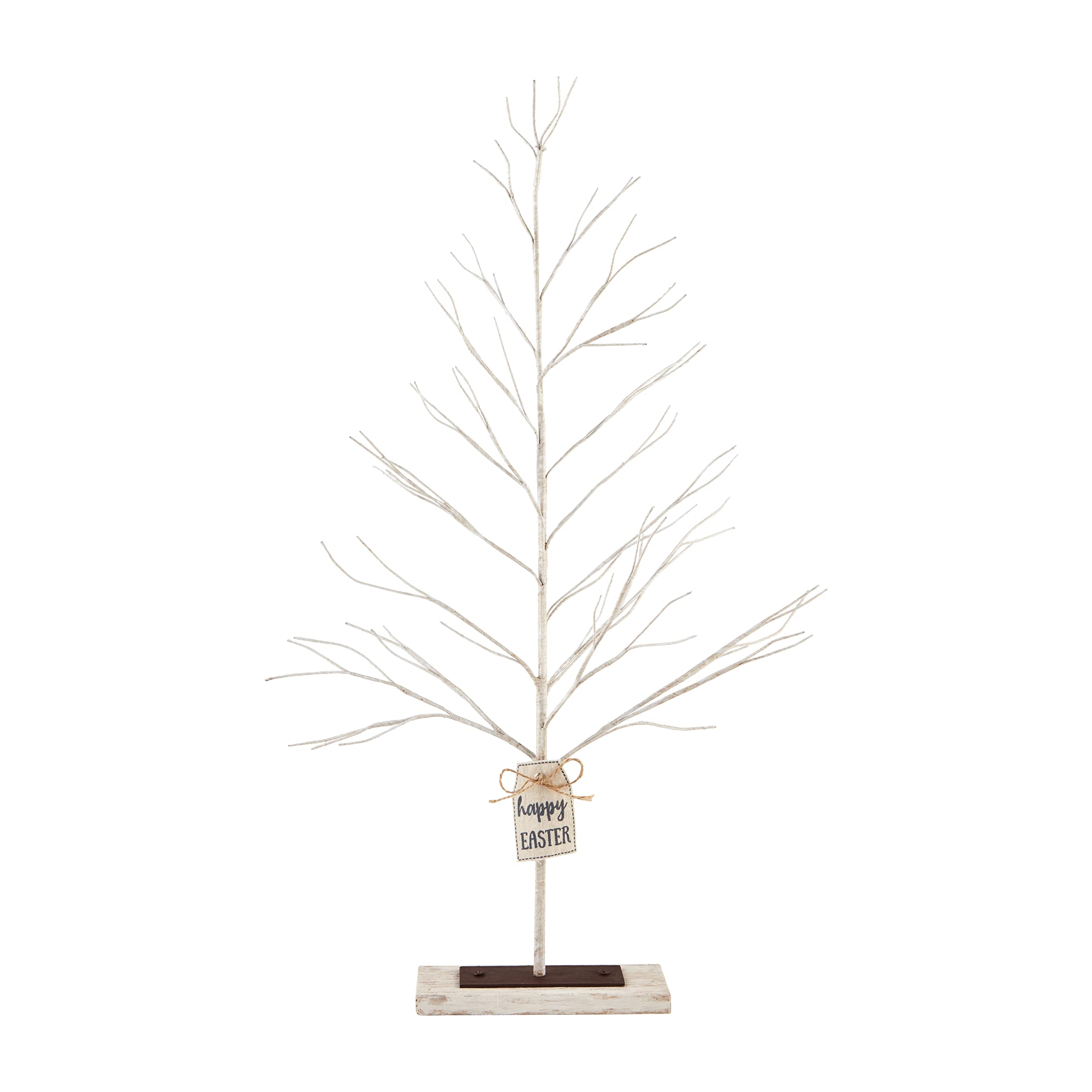 Mud Pie Easter Ornament Tree, 30" x 7", White