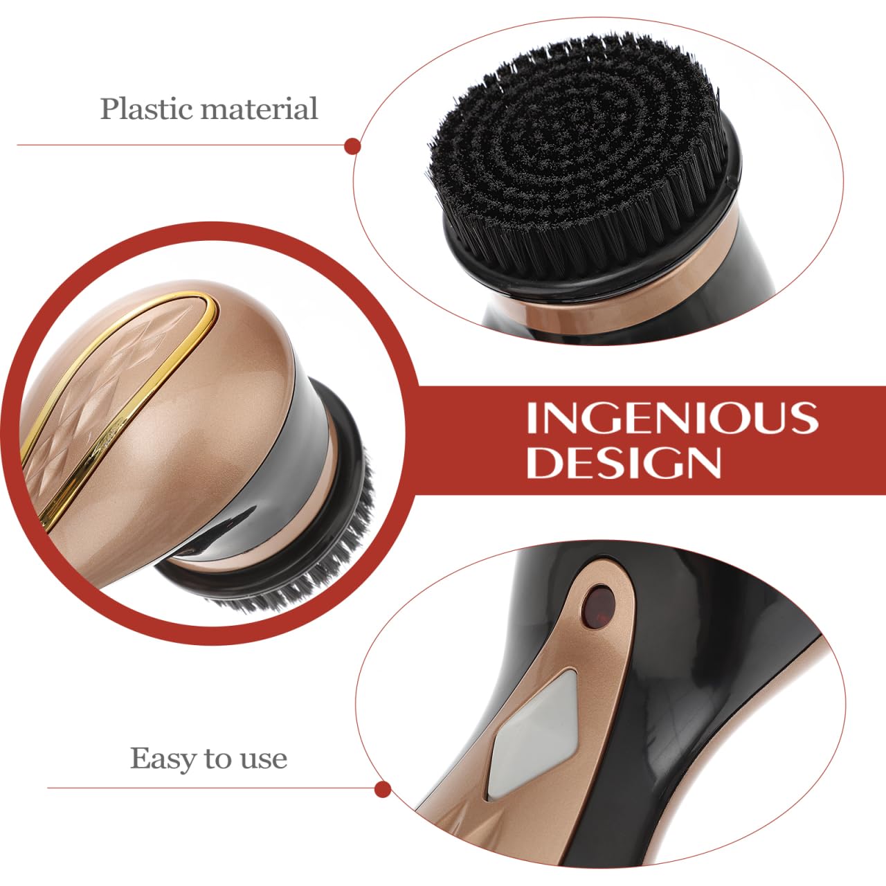 SOLUSTRE Scarpa Lucidatore Spazzola Pulitore Elettrico Scarpa Shine Kit Mini Portatile Palmare Scarpe Strumento di Pulizia per Scarpa Borsa In Pelle Divano