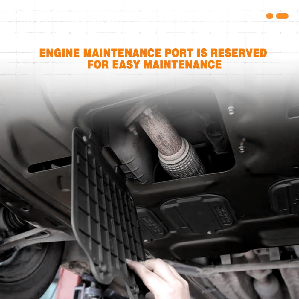 Front Skid Plate for Hyundai Sonata 2024 2025 Engine Splash Shield Heavy Duty, Impact Resistant Engine Guard Cover for Sonata 2024-2025 Underbody Protection Plate w/Screw Hardware