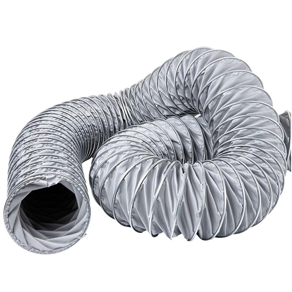 Manguera flexible de fibra de vidrio, manguera de conducto resistente a altas temperaturas para aplicaciones de ventilación, soplador, secadora y escape