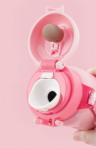 Miniatura 4 de Hello Kitty - Botella de agua aislada de acero inoxidable con correa, color blanco, 16.2 fl oz