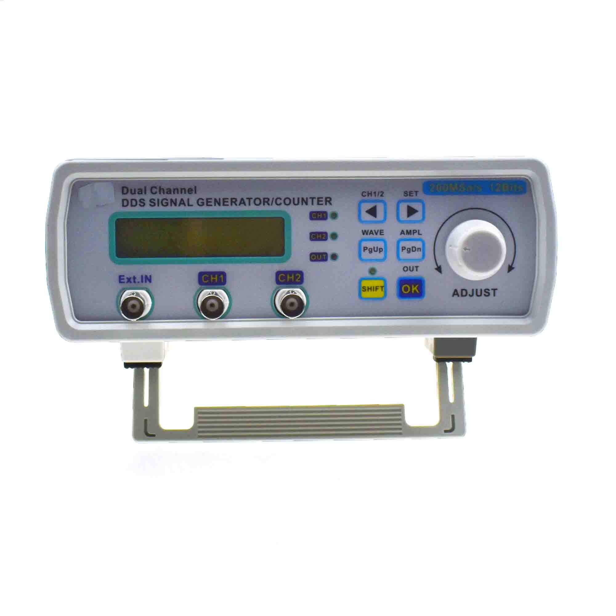 Reland Sun MHS-5200A 6M 12M 20M 25M DUAL Channel DDS Signe Fit For Square Wave Triangle Waveal Generator Arbitrary Waveform Cymometer USB TTL Port PC Software (12M)