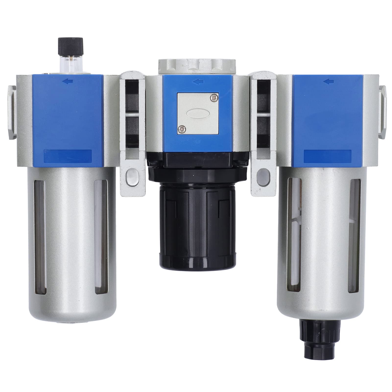 Garosa Filtro dell'Aria a 3 Stadi, Lubrificatore Regolatore di Pressione del Filtro dell'Aria in Lega di Alluminio, Filtrazione da 40 Micron o 5 Micron, Coppa 'olio da 160 CC, PT1 2 per Sistemi