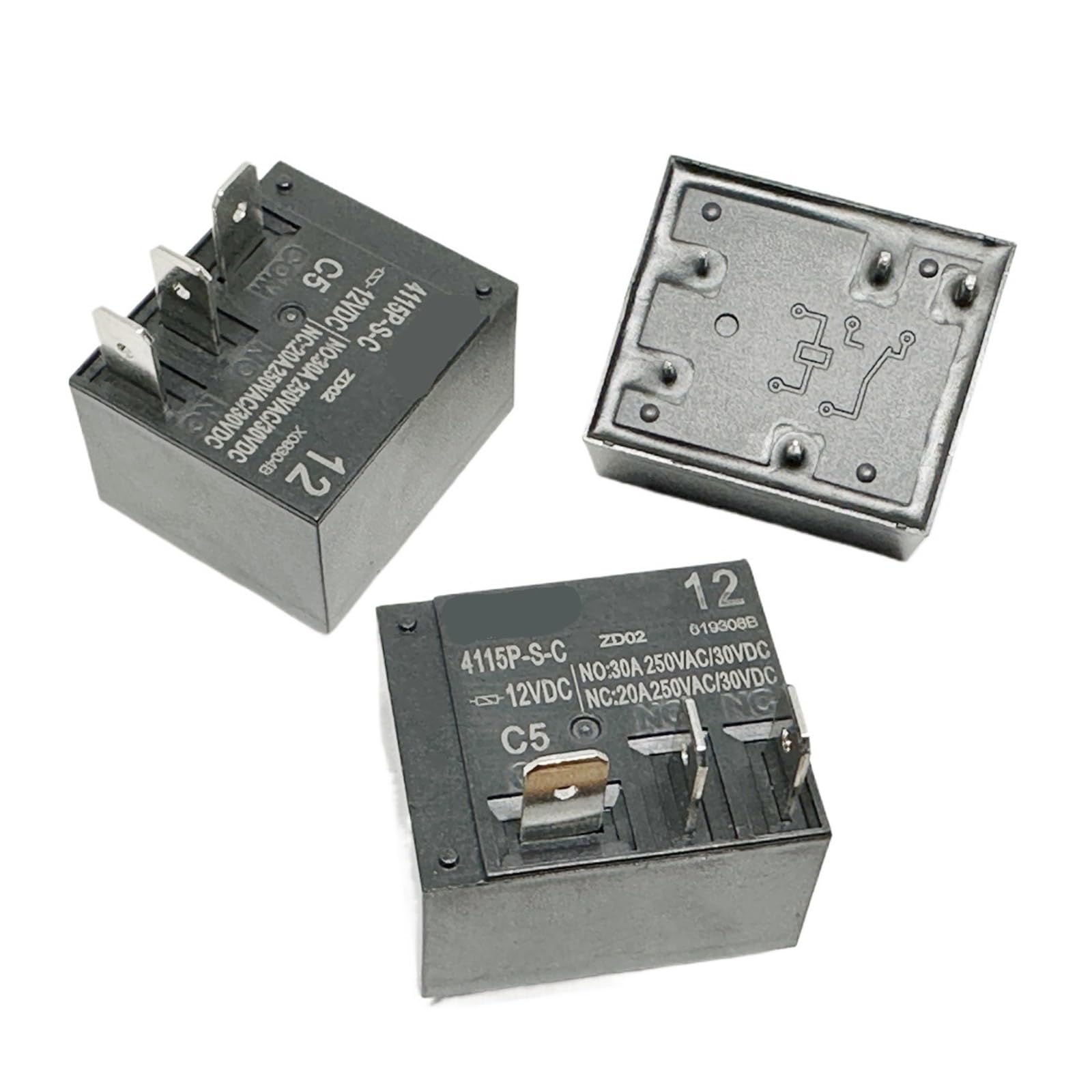 Yzwrwrmktb One Color 1Pc 4115P-S-C 12Vdc (T91c-30A) Relay 5Pins