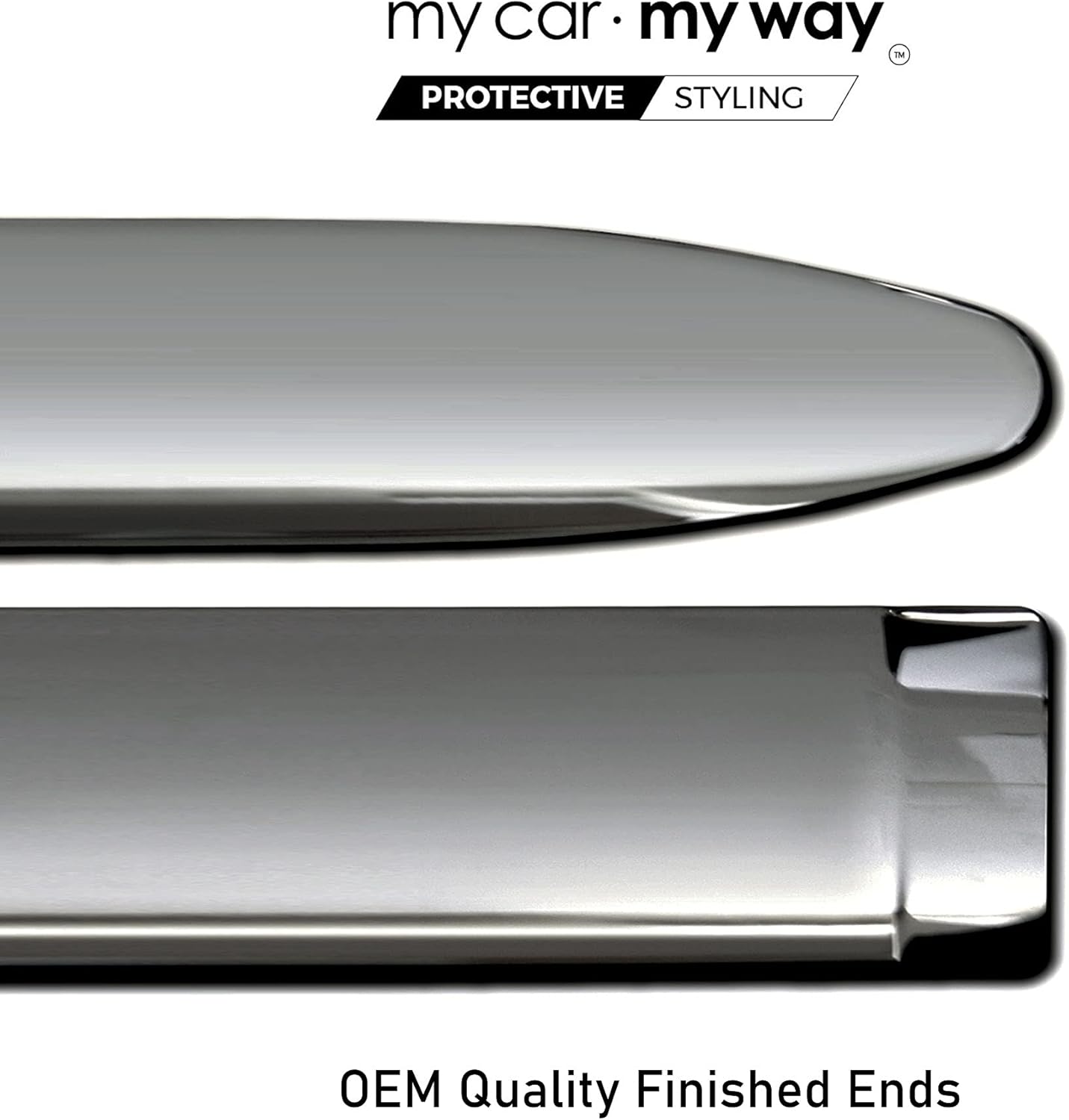 MY CAR MY WAY Chrome Body Side Molding Trim Door Protector (Fits) Ford Explorer 2011 2012 2013 2014 2015 2016 2017 2018 2019 : Automotive