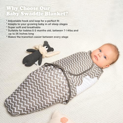 Image of Preemie Swaddle Blanket Wrap, Up to 7 Pounds, Premature Adjustable 3 Pack Sleeping Sack, Breathable Cotton, Tog Count 0.5, Galaxy