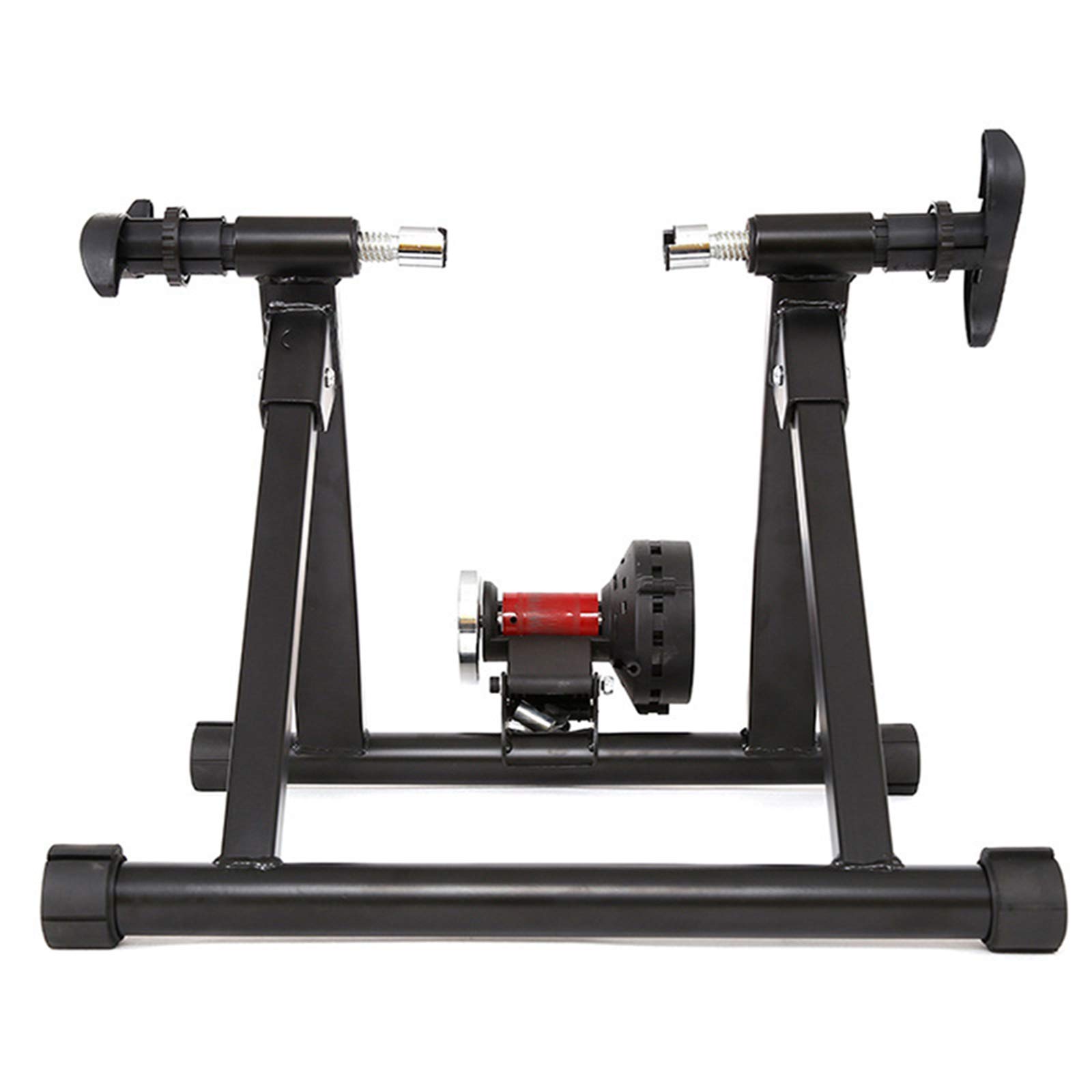 ZXCVBNAS Bicycle Trainer Bike Bicycle Indoor Exercise Bike Foldable Stand for Mountain Road for Indoor Exercise (Color : Black, Size : 26-28 inch)