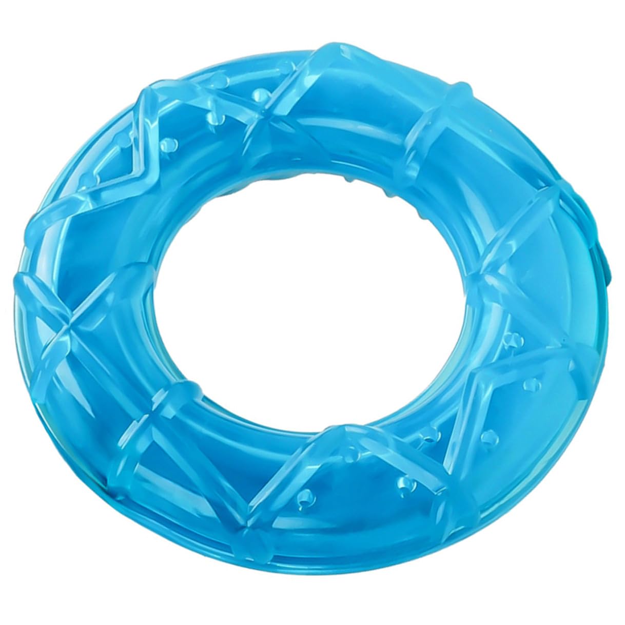 GARVALON Freezable Cooling Dog Chew for Teething Puppies, Water- round Teether for Summer Pet Training and Chewing