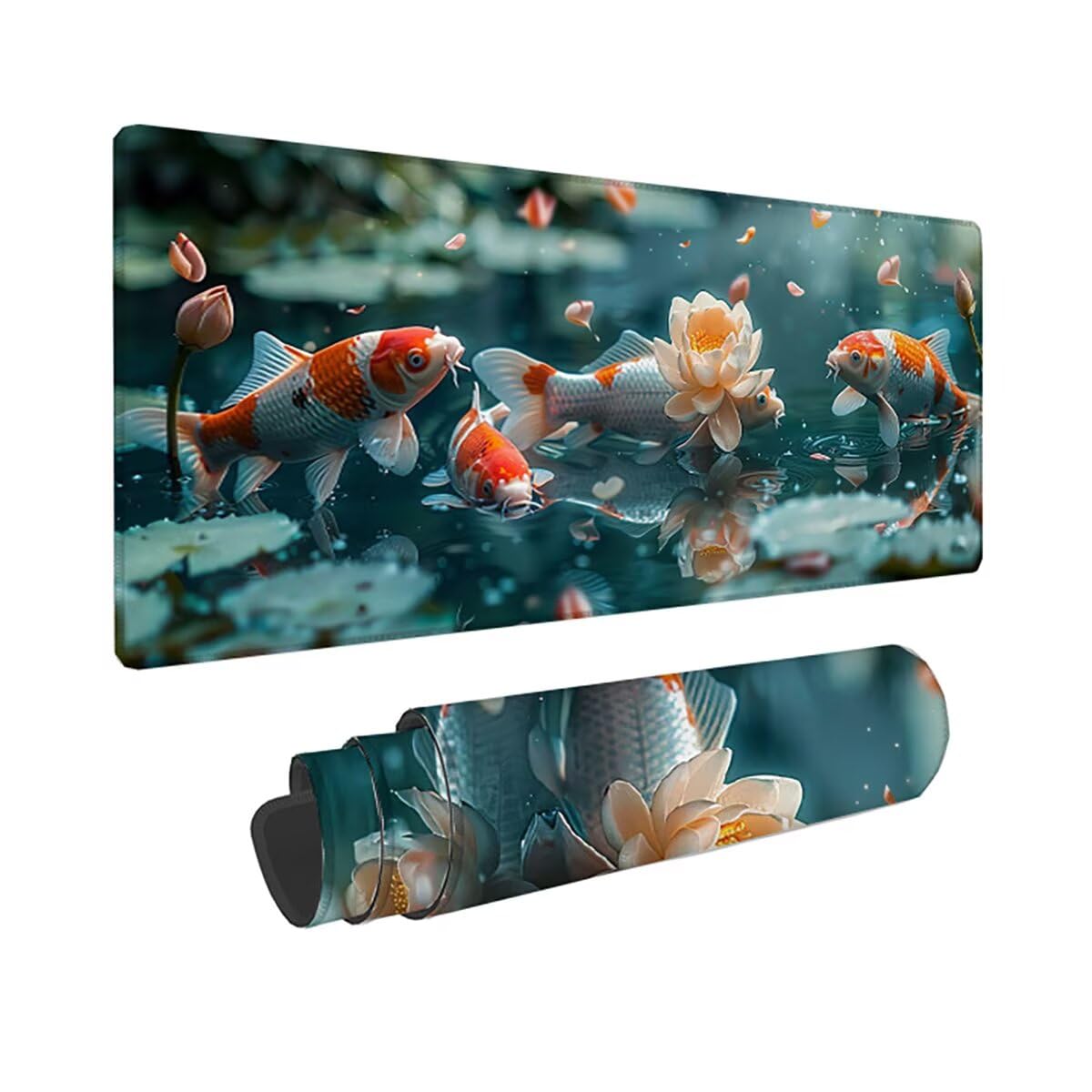 Tappetino per Mouse Gaming XXL 1200x600x3mm – Ufficio Mousepad Grande – Migliora la Velocità e la Precisione Tenuta Stabile Sottomano per Ufficio e Casa Accessori Scrivania – Blu Astratto LMDT11776
