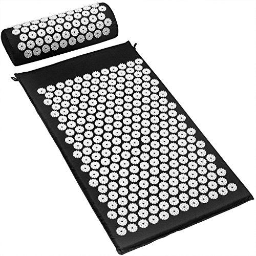 Sivan Back and Neck Pain Relief Acupressure Mat and Pillow Set, Chronic Back